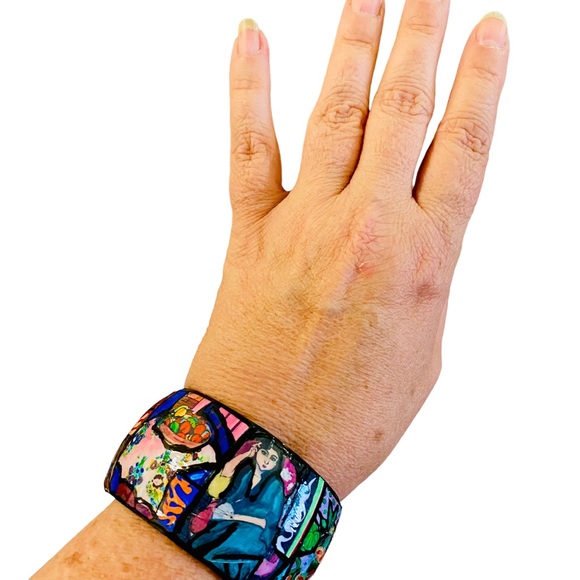 Henri Matisse Cuff Bracelet/Matisse’s Art/Paintings/Collage Art/Decoupage Cuff - Picture 10 of 14